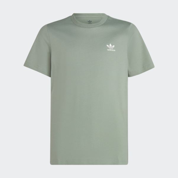 Tee Shirt Adicolor Vert Argent Adidas