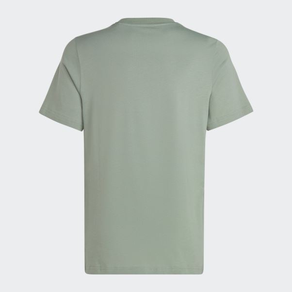 Tee Shirt Adicolor Vert Argent Adidas