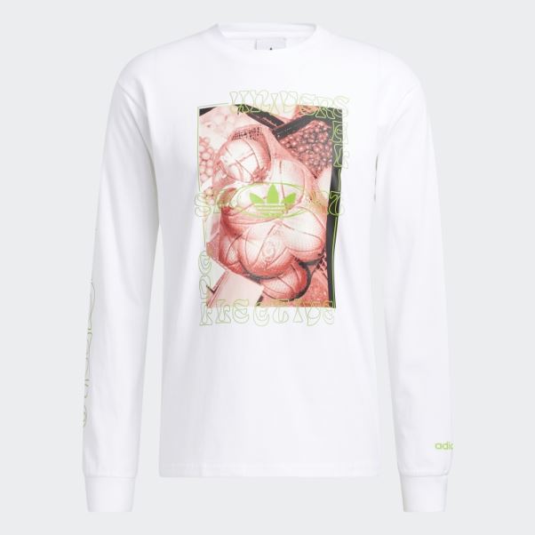 Tee Shirt B-ball Photo Blanc Adidas