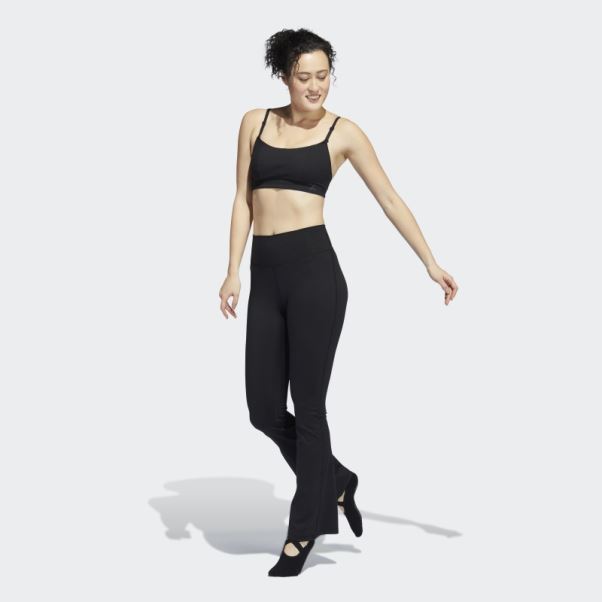 Legging évasé Adidas Yoga Studio Noir