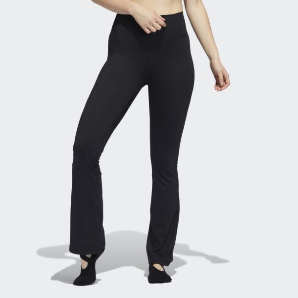 Leggings évasés Adidas Yoga Studio Noir Mode