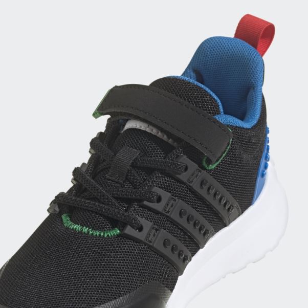 Adidas X Lego Racer Tr21 Chaussures à Lacets élastiques Et Sangle Supérieure Noir