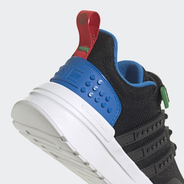Adidas X Lego Racer Tr21 Chaussures à Lacets élastiques Et Sangle Supérieure Noir