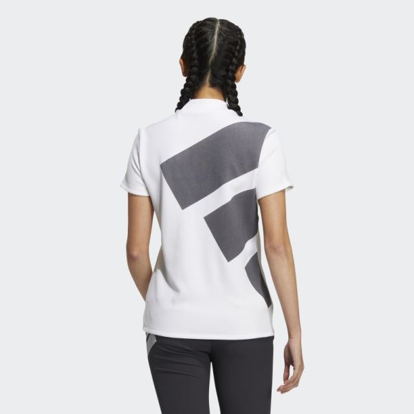 Adidas Aeroready T-shirt à Col Montant à 3 Barres Blanc