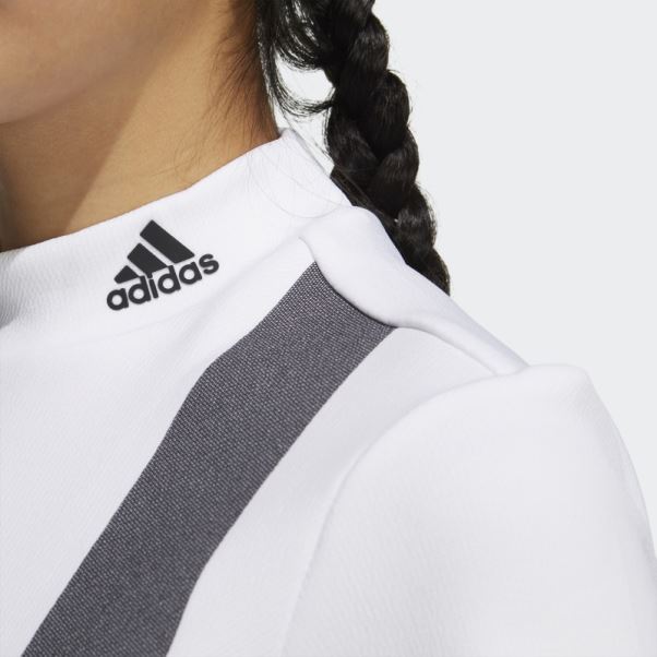 Adidas Aeroready T-shirt à Col Montant à 3 Barres Blanc