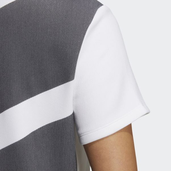 Adidas Aeroready T-shirt à Col Montant à 3 Barres Blanc