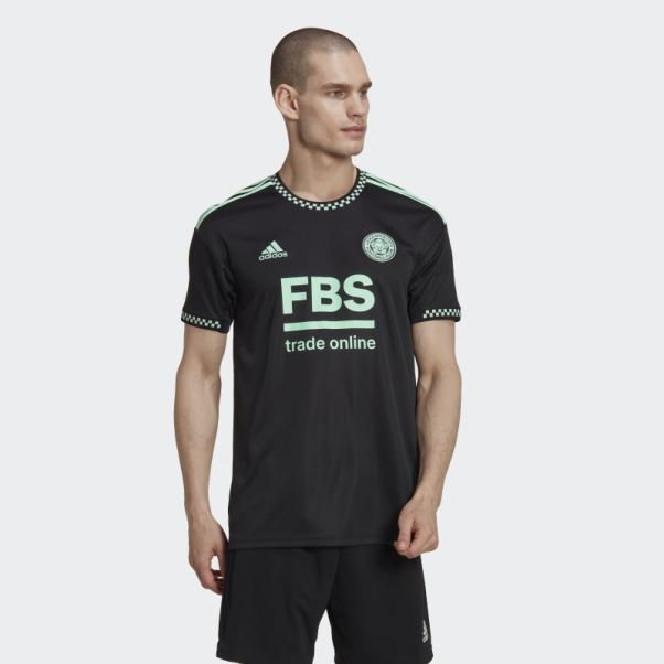 Maillot Extérieur Leicester City Fc 22/23 Noir Adidas