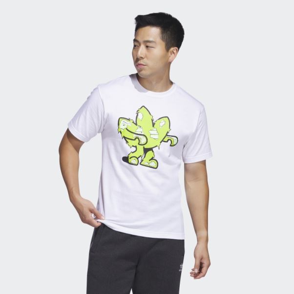 T-shirt Manches Courtes Zombie Treffy Adidas Blanc