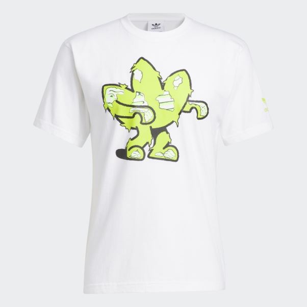 T-shirt Manches Courtes Zombie Treffy Adidas Blanc