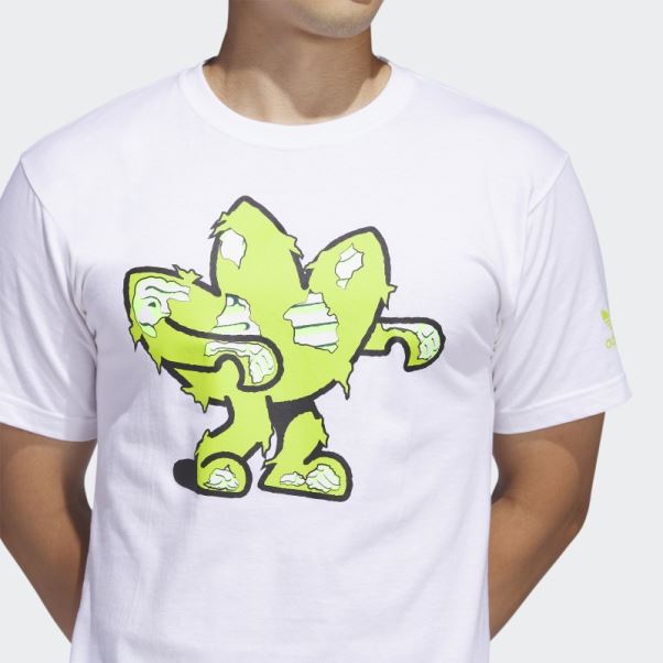 T-shirt Manches Courtes Zombie Treffy Adidas Blanc