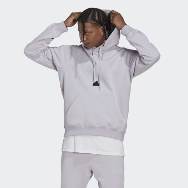 Sweat à Capuche Polaire Argent Aube Adidas