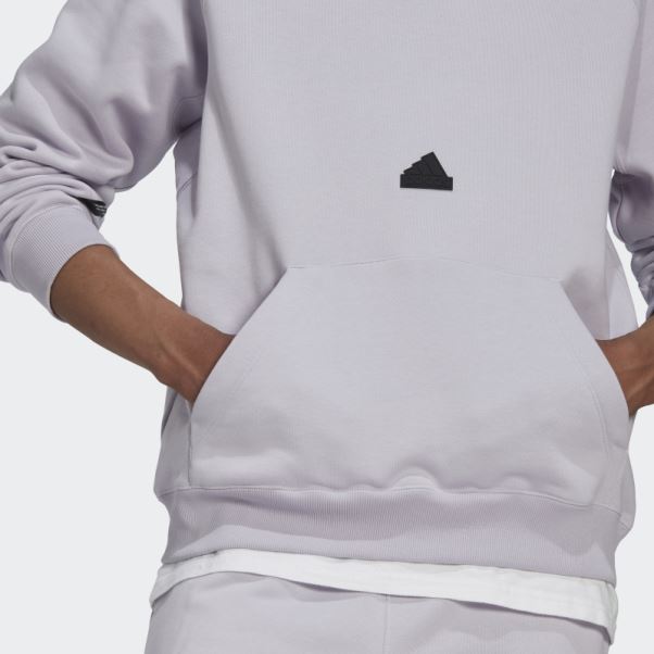 Sweat à Capuche Polaire Argent Aube Adidas
