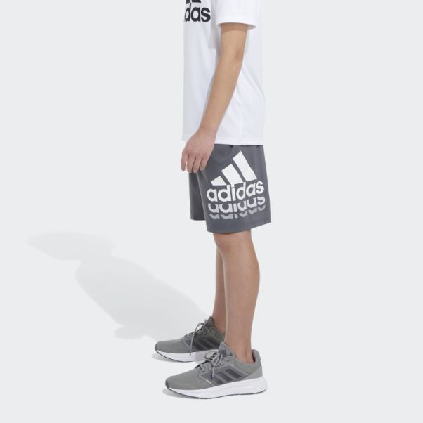 Short Bos Tissé Ess Gris Moyen Adidas
