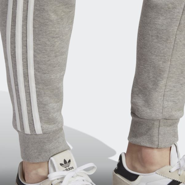Pantalon Gris Moyen Adicolor Classics 3 Bandes Adidas