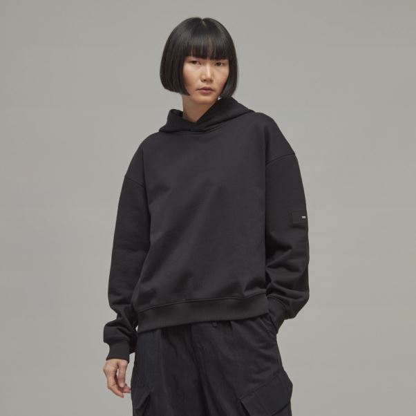 Sweat à Capuche Carré En Coton Bio Y-3 Adidas Stylé