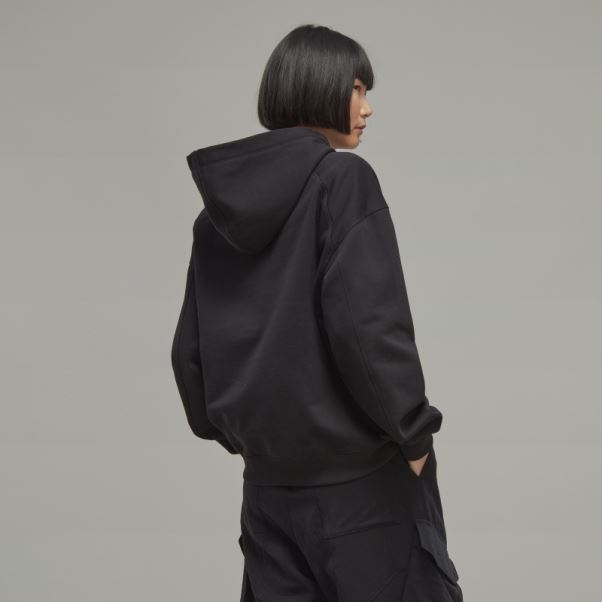 Sweat à Capuche Carré En Coton Bio Y-3 Adidas Stylé