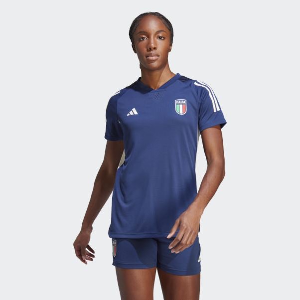 Maillot Adidas Italy Tiro 23 Pro Bleu Foncé