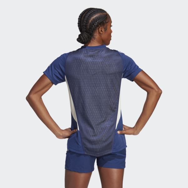 Maillot Adidas Italy Tiro 23 Pro Bleu Foncé
