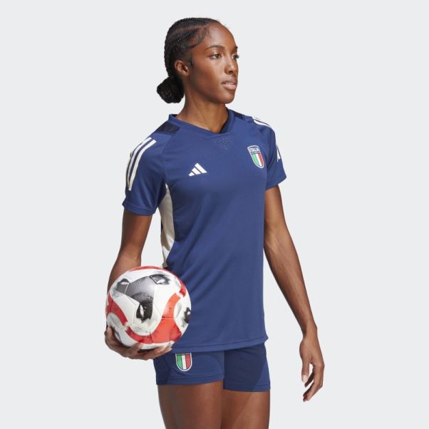 Maillot Adidas Italy Tiro 23 Pro Bleu Foncé