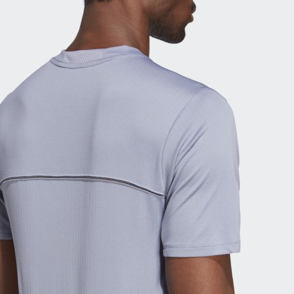 T-shirt D'entraînement Hiit Heat.rdy Hiit Conçu Par Violet Argenté Adidas