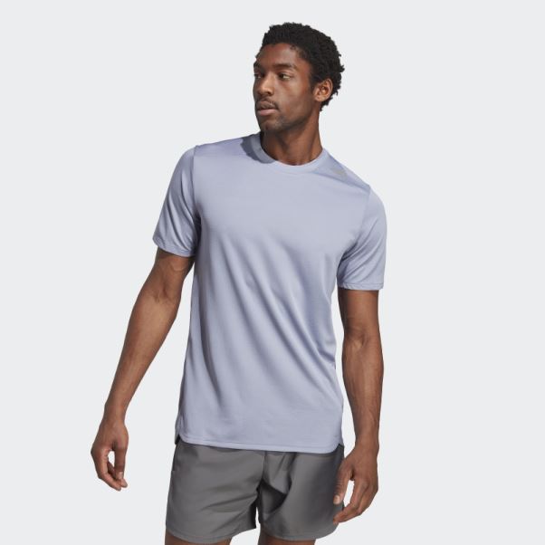 T-shirt D'entraînement Heat.rdy Hiit Violet Argent Conçu 4 Training Adidas