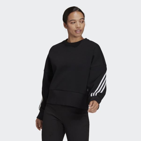 Sweat Adidas Sportswear Future Icons Noir à 3 Bandes Chaud