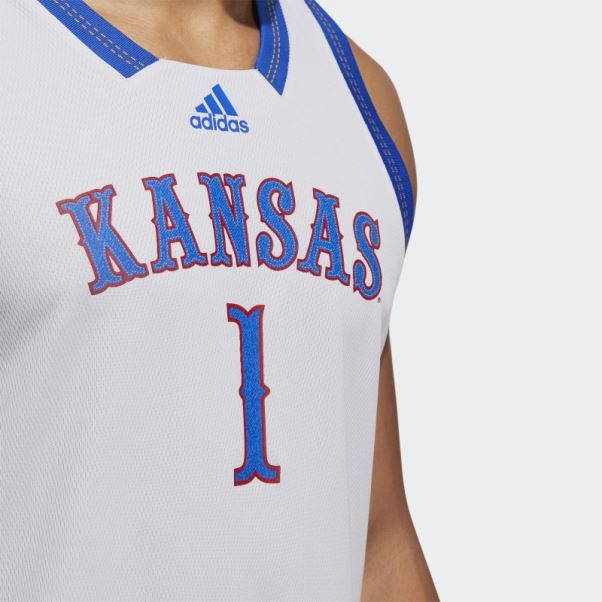 Maillot Swingman Adidas Jayhawks Gris Clair