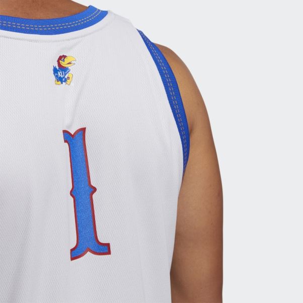 Maillot Swingman Adidas Jayhawks Gris Clair