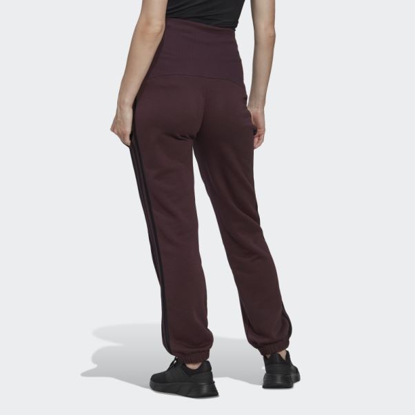 Pantalon Adidas Maroon Essentials Cotton 3-stripes (maternité)