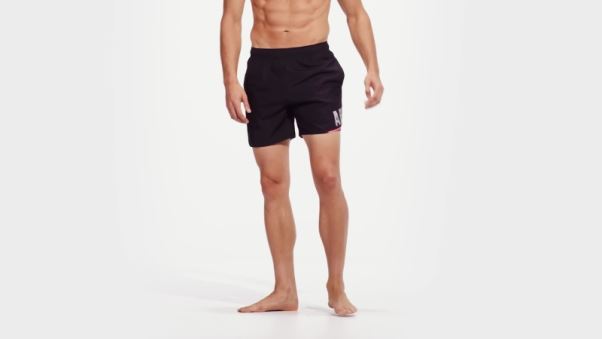 Short De Bain Wording Noir Adidas