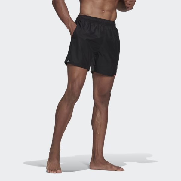 Short De Bain Wording Noir Adidas