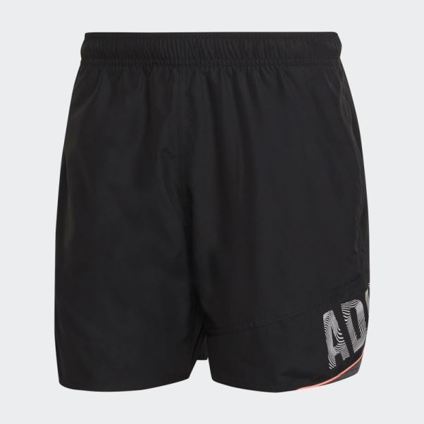Short De Bain Wording Noir Adidas