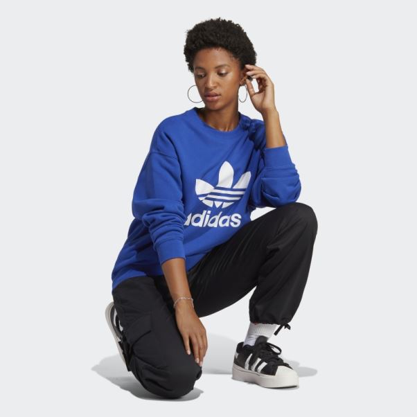 Sweat Adidas Trèfle Bleu Stylé
