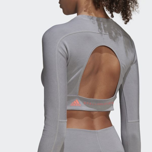 Adidas By Stella Mccartney Truestrength Cropped Manches Longues Light Onix Mode