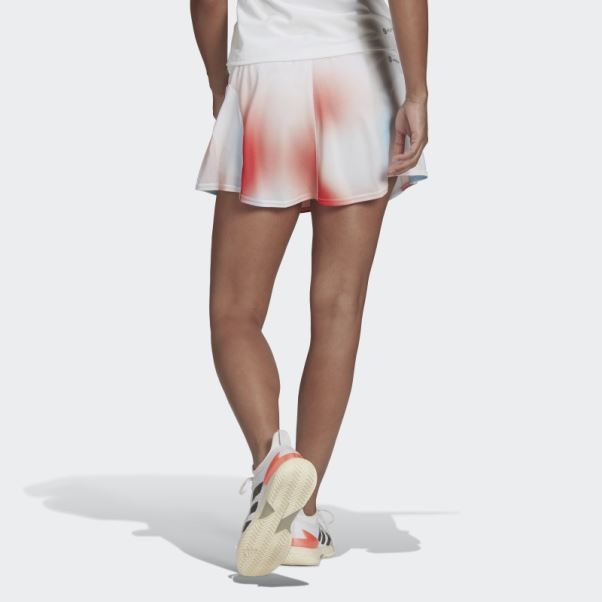 Melbourne Tennis Imprimé Match Jupe Adidas Blanc