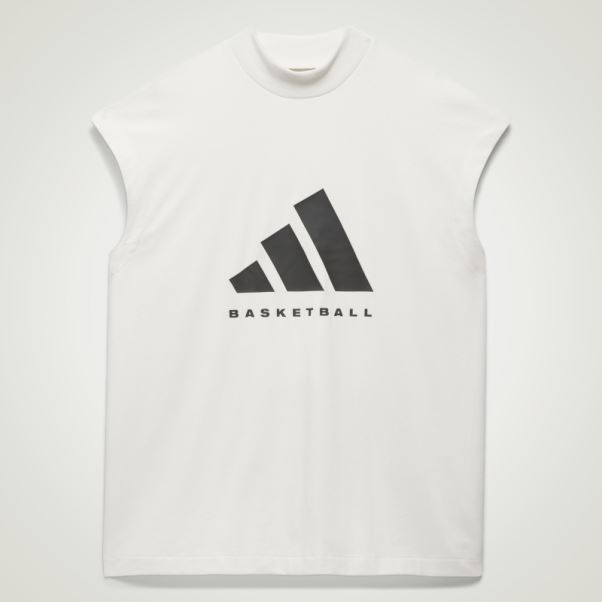 T-shirt Sans Manches Adidas Basketball Blanc