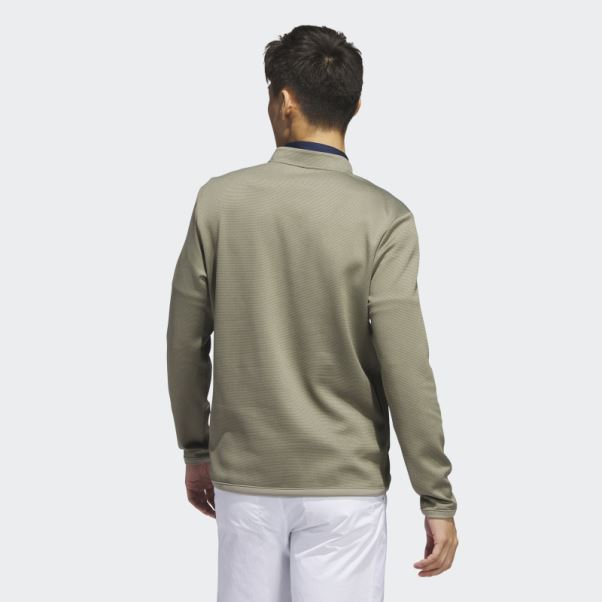 Pull De Golf Olive Microdot 1/4-zip Adidas