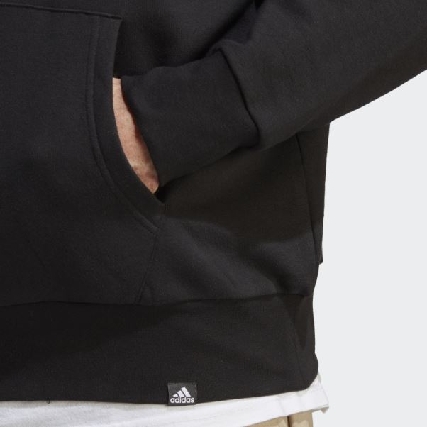 Sweat à Capuche Graphique Adidas Noir