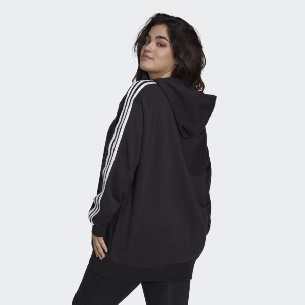 Sweat à Capuche Adicolor Trèfle Noir (grande Taille) Adidas
