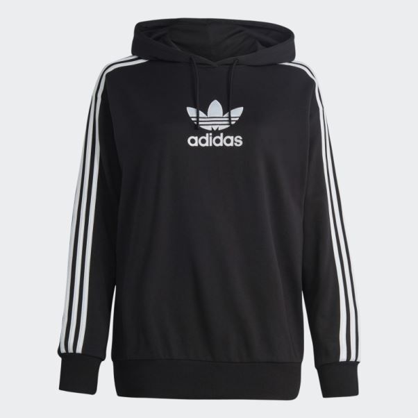 Sweat à Capuche Adicolor Trèfle Noir (grande Taille) Adidas