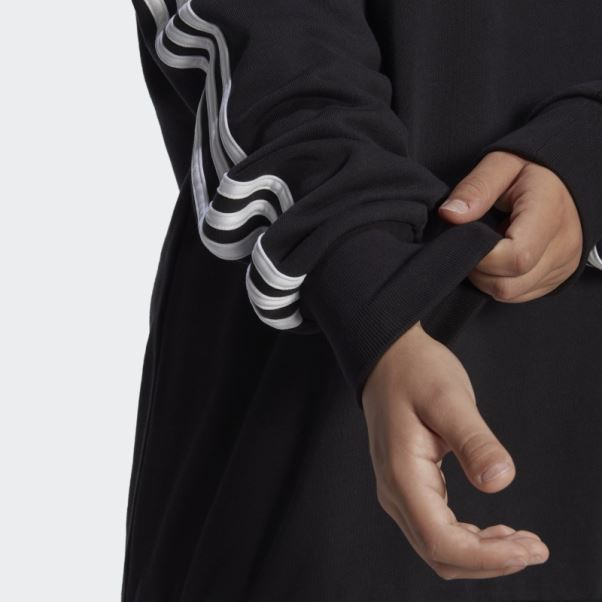 Sweat à Capuche Adicolor Trèfle Noir (grande Taille) Adidas