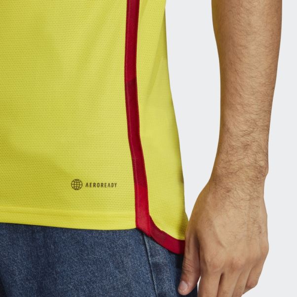Colombie 22 Maillot Domicile Adidas Jaune