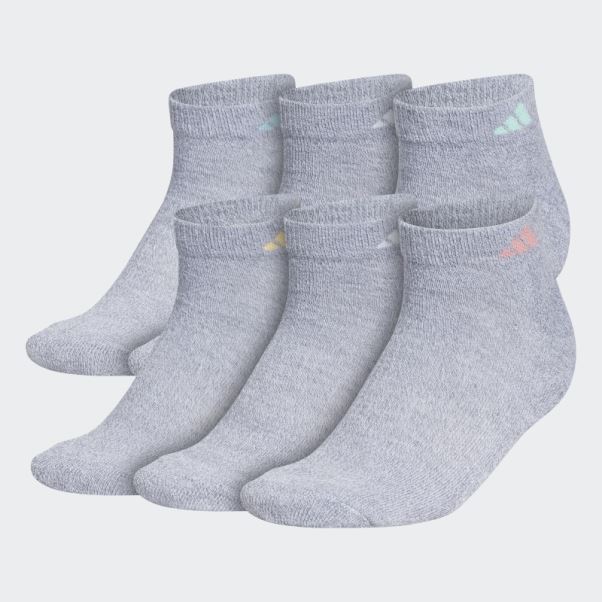 Chaussettes Athlétiques Basses 6 Paires Gris Moyen Adidas