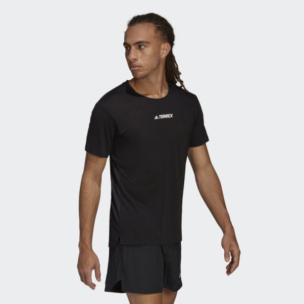 T-shirt Terrex Agravic Pro Laine Adidas Noir