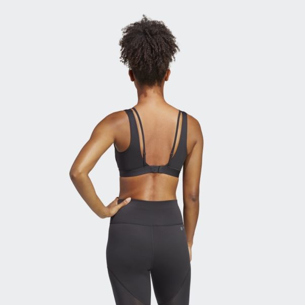 Soutien-gorge à Maintien Moyen Adidas Powerimpact Luxe Noir