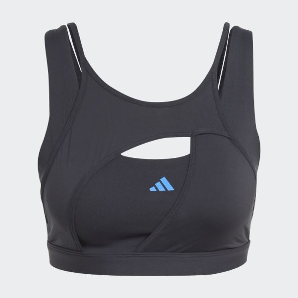 Soutien-gorge à Maintien Moyen Adidas Powerimpact Luxe Noir