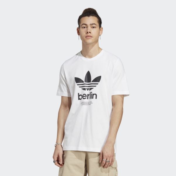 T-shirt Icone Berlin City Originals Adidas Blanc