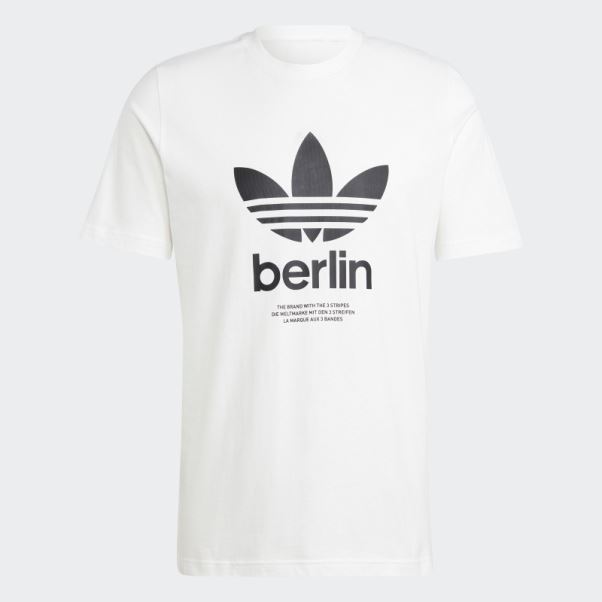 T-shirt Icone Berlin City Originals Adidas Blanc