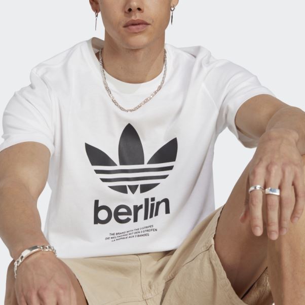 T-shirt Icone Berlin City Originals Adidas Blanc