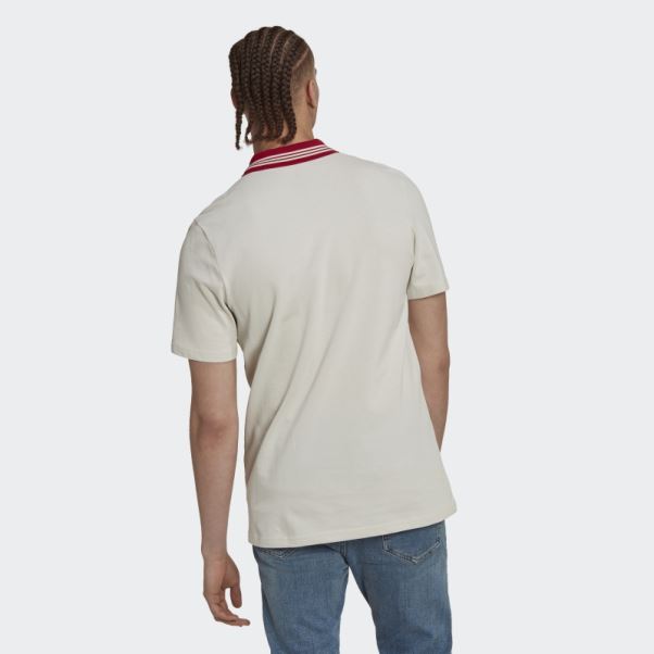 Polo Emblème Officiel Adidas Coupe Du Monde Fifa 2022 Talc
